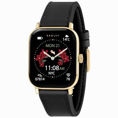 Image of RADLEY Series 56 Black Silicone Strap Smart Watch