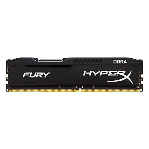 Image of HyperX HX421C14FB/4 Fury Black Series 4 GB 2133 MHz DDR4 CL14 DIMM Memory Module (Sky Lake Compatible), Black
