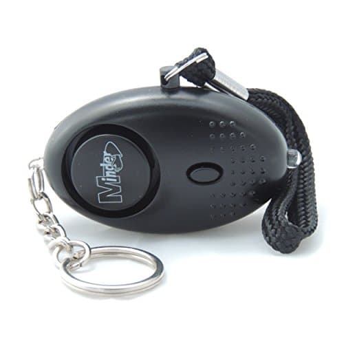 Image of Minder® 140db Police Approved Mini Minder Loud Personal Staff Panic Rape Attack Safety Security Alarm Keyring w/Torch - Secured by Design Approved (Police Preferred Specification) (Black)