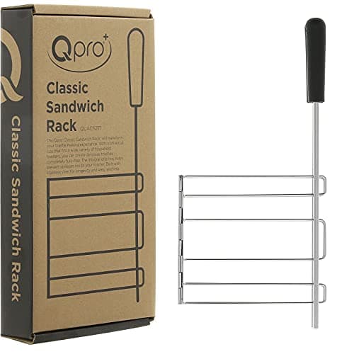 Image of Qualtex Qpro Sandwich Cage Compatible with Dualit Classic Toasters to Make Toasted Sandwiches in Your Toaster Drip Tray Ideal Toastie Maker Accessories