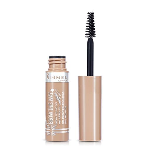 Image of Rimmel London Brow This Way Brow Styling Gel with Argan Oil, Tames and Sets Brows, Blonde, 5 ml