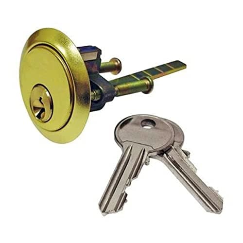 Image of Yale Essentials Replacement Rim Cylinder, Locks Replacment Cylinder, Front Door Lock Cylinder with Key, Compatible with Any Brand of Nightlatch, Complete Home Security Solutions, Chrome