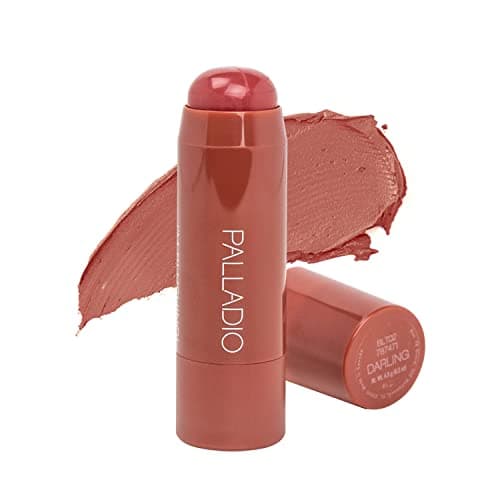 Image of Palladio I'm Blushing 2-in-1 Cheek and Lip Tint, Buildable Lightweight Cream Blush, Sheer Multi Stick Hydrating formula, All day wear, Easy Application, Shimmery, Blends Perfectly onto Skin, Darling