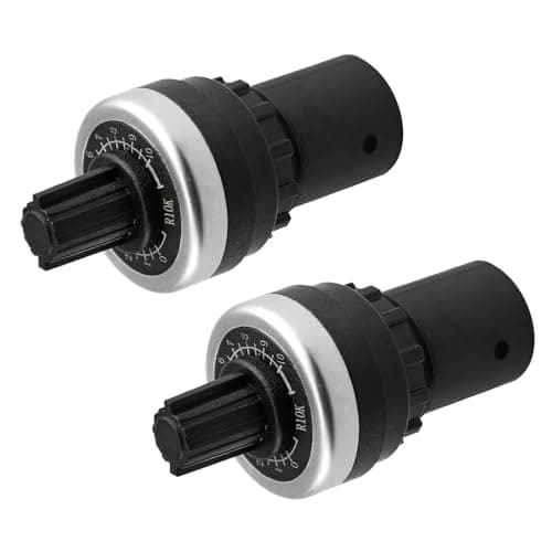 Image of WMYCONGCONG 2 PCS LA42DWQ-22 22mm 10K Ohm Variable Speed Drive Potentiometer Rotary Potentiometer Inverter Converter (10K)