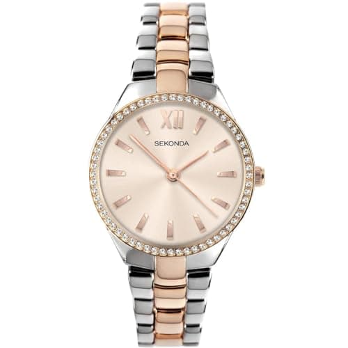 Image of Sekonda 2956 Ladies Rose Gold & Silver Watch