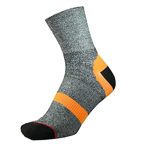 Image of 1000 Mile Approach Repreve Double Layer Sock Charcoal Marl Orange L