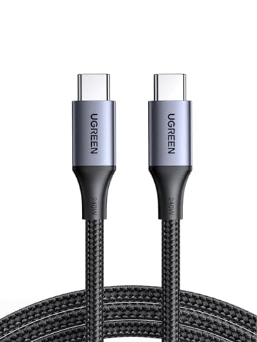 Image of UGREEN 240W USB C Charger Cable PD 3.1 USB C to USB C Fast Charging C to C Lead Compatible with MacBook Pro M3/16'', iPad Pro 2025/Air 5, HP EliteBook, iPhone Air/17/16, Galaxy S25 Ultra, 2M