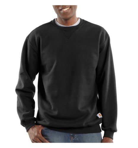 Image of Carhartt Men's Loose Fit Midweight Crewneck Sweatshirt, Black, M