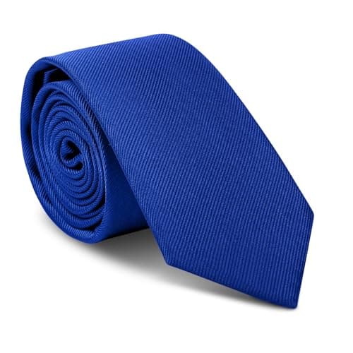 Image of URAQT Men's Ties - Classic Solid Color Skinny Necktie, Formal Business Wedding Party Work Tie, 6cm