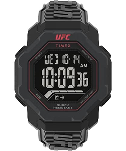 Image of Timex UFC Strength Knockout Men's 48mm with Black Resin Strap Watch TW2V88100