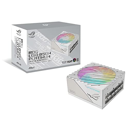 Image of ASUS ROG Loki SFX-L 850W Platinum Power Supply (Fully Modular Power Supply, 80+ Platinum, Lambda A Certified, 120 mm PWM ARGB Fan, Aura Sync RGB Lighting, ATX 3.0 Compatible, PCIe 5.0 Ready, White)