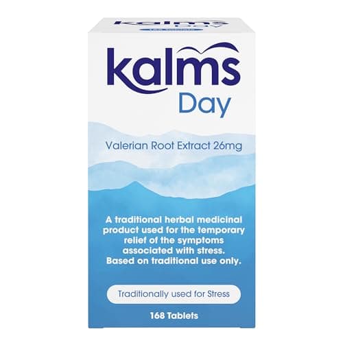 Image of Kalms Day 168 Tablets - Traditional Herbal Medicinal Product Used for The Temporary Relief of Symptoms associated with Stress.