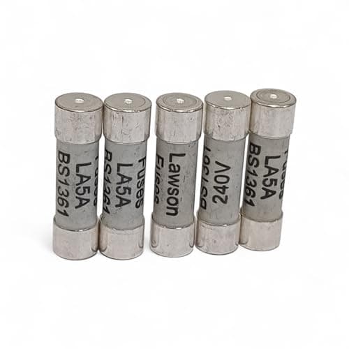 Image of BS1361 Electrical Consumer Unit Fuse, 5 Amp, Pack of (5)