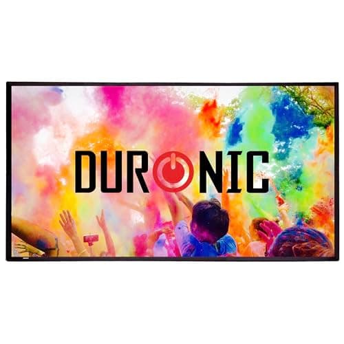 Image of Duronic SFPS100 Projector Screens 100” Projection Screens with 16:9 Ratio Wall Mountable Projector Screen Portable 4K HD Movie Screens Tripod for Home Cinema Business Presentations