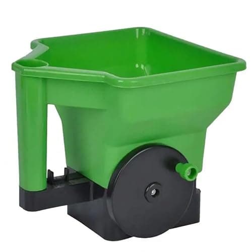 Image of MAGNA RETAIL Grass Seed Spreader 3L Rotary Hand-Powered | Handheld 3 Litre Lawn Seed Spreader | Lawn Fertiliser | Grass Feed | Weed and Feed Dispenser