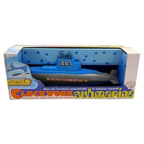 Image of House of Marbles Clockwork Submarine Bath Toy for Children – Wind-Up Floating Submarine Water Toy – Fun Bath Time & Pool Play Gift
