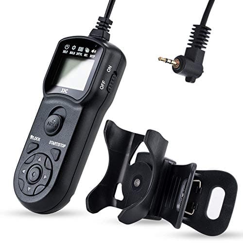 Image of JJC Multi-function Timer Remote Control with Tripod Clamp for Canon EOS R50V R100 R6 R6II R7 R8 R RP R10 800D 760D 750D 700D 650D 200D 100D 1300D 1200D 1100D 77D 80D G1X G3X G5X V1 Replaces RS-60E3
