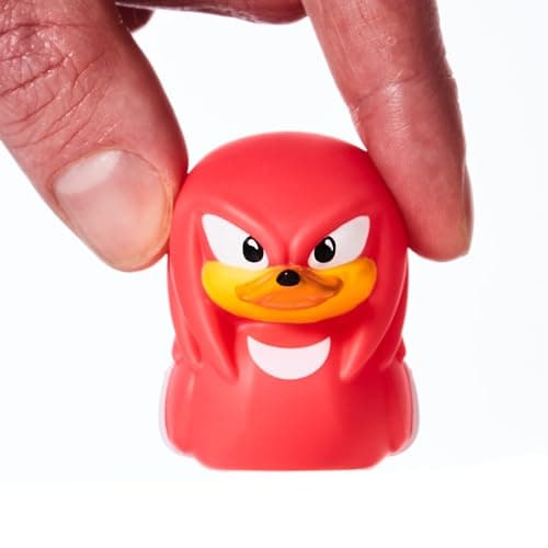 Image of TUBBZ Mini Knuckles Collectible Vinyl Rubber Duck Figure - Official Sonic the Hedgehog Merchandise - Kids TV, Movies & Video Games