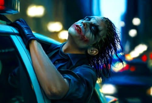 Image of Batman The Joker Heath Ledger Comic Movie Canvas Print Framed 30 x 20 Inch
