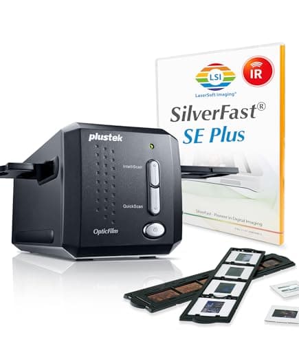 Image of Plustek 8200I SE OpticFilm 8200iSE Film Scanner - Black
