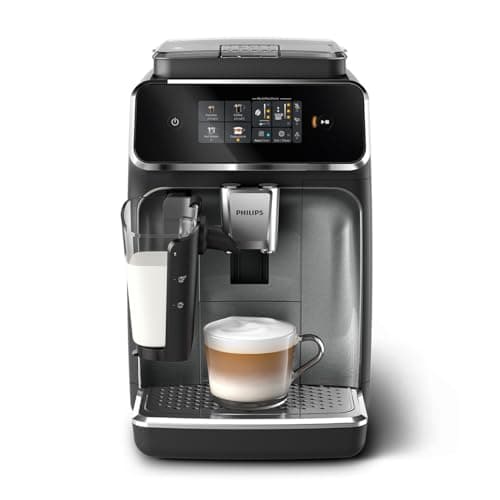 Image of Philips 2300 Series Bean to Cup Coffee Machine – 4 drinks with one touch, LatteGo Milk Frother, Fastest-to-Clean, 40% Quieter, Ceramic Grinder, Fully Automatic Espresso & Cappuccino maker – EP2339/40