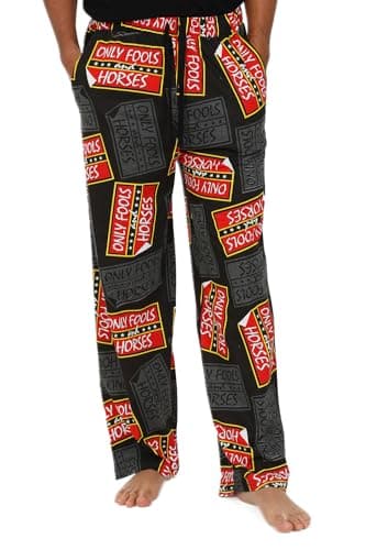Image of Only Fools and Horses Mens Lounge Pants Cotton Pyjama Bottoms (XXX-Large) Black