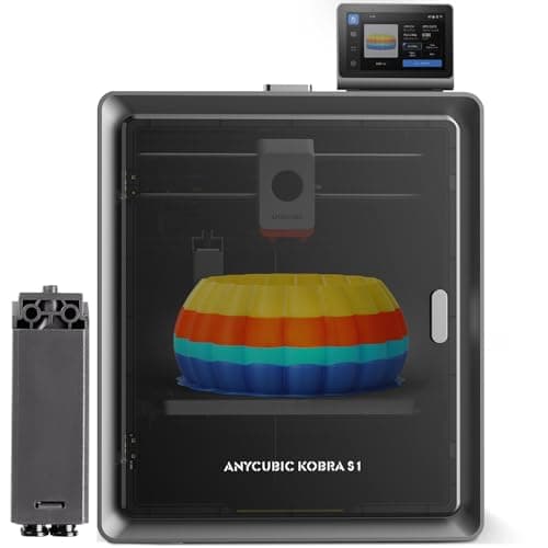 Image of ANYCUBIC Kobra S1 3D Printer,600mm/s High Speed Multicolor 3D Printers with Auto Leveling, 320℃ Full-Metal Hotend, Enclosed CoreXY Structure for Novices & Experts Smart Choice,Print Size 250*250*250mm