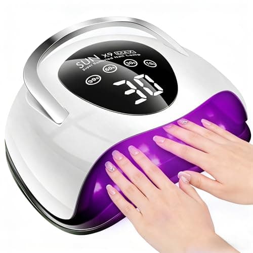 Image of LadyMisty 268W LED UV Light Dryer for Nails Gel Polish, Dual Lamp Beads with 4 Timer Setting & LCD Touch Display Screen, Auto Sensor, Professional Nail Light