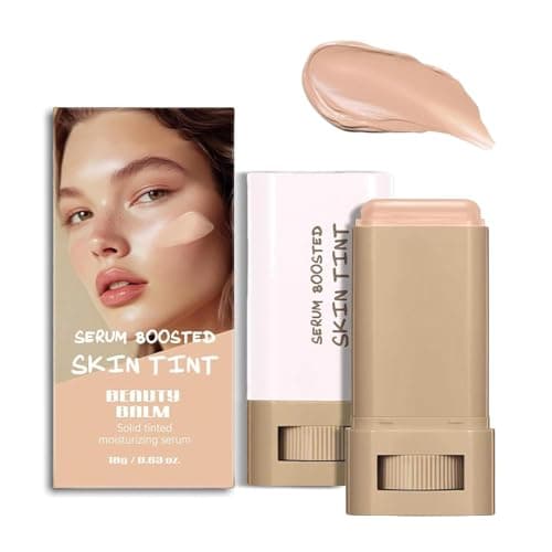Image of Serum Boosted Skin Tint Balm, Foundation Stick Beauty Balm Serum Boosted Skin Tint, Conceale & Smooths Full Coverage Concealer for Women, Natural Finish Makeup (#05, 18g)