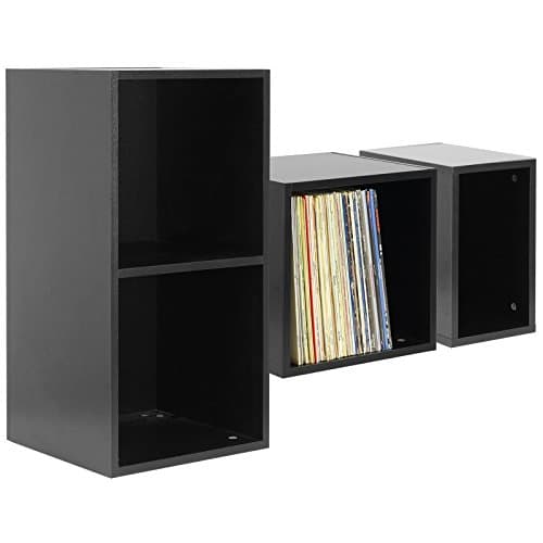Image of Hartleys Black Vinyl Record Storage Box