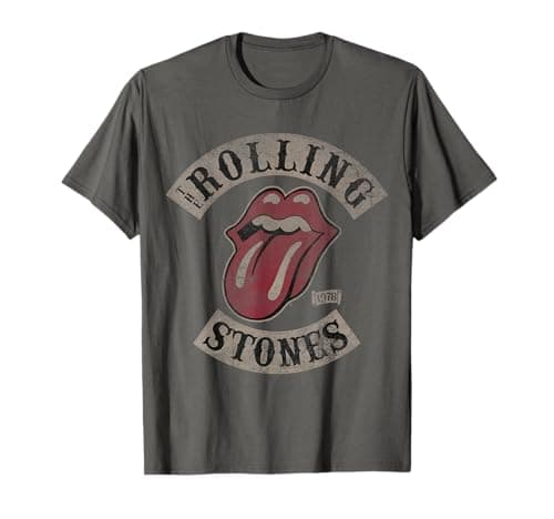 Image of Official The Rolling Stones Vintage Tour 1978 Dark Grey T-Shirt