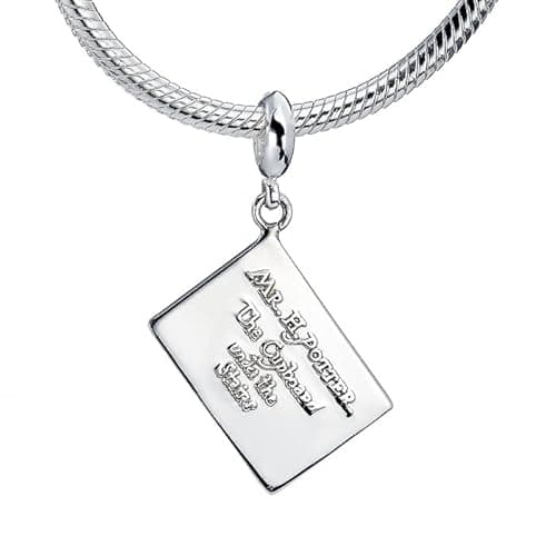 Image of Harry Potter The Carat Shop Sterling Acceptance Letter Slider Charm, Silver