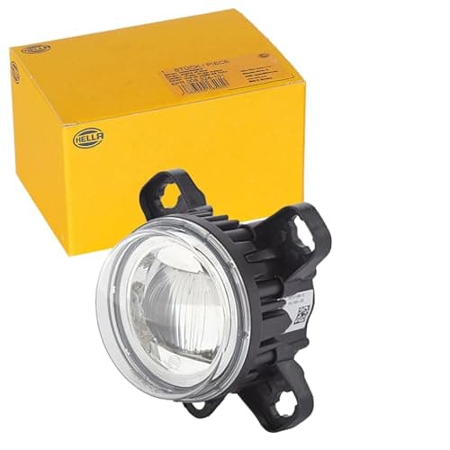 Image of HELLA 1F0 011 988-121 DE/LED-Spotlight - 90mm Performance L4060 - 12/24V - Round - Reference number: 12.5 - Screw Connection - Clear diffusing lens - Lens Colour: Crystal clear - left/right