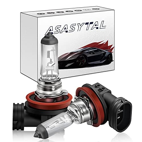 Image of Asasytal H16 12V 19W Halogen Fog Light Bulbs Replacement Kit, 3000K Original Yellow Light Car Exterior Light Bulbs Car Headlight Bulb, 2 Pieces