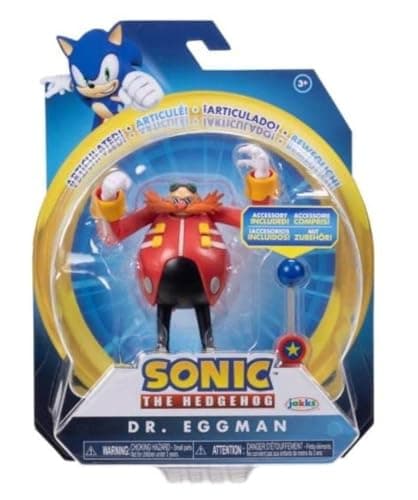 Image of Sonic The Hedgehog 4" Articulated Action Figure Collection (Choose Figure) (Dr, Eggman)