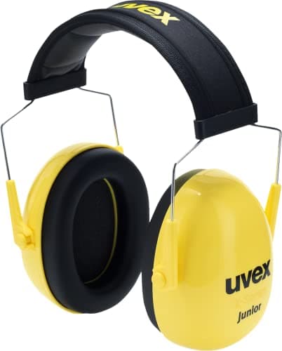 Image of Uvex K junior Padded Ear Protectors for Children SNR 29 dB & Adjustable Length, Yellow/black, One Size