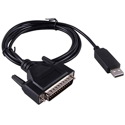 Image of usangreen FTDI USB RS232 to DB25 Cable for Fanuc CNC Control Data Transfering Serial Cable Compatible C-232R US-232R (6ft/180cm)