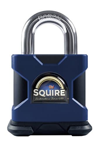 Image of Henry Squire Stronghold P5 Cylinder Open Shackle Steel Padlock, 50 mm (Length)