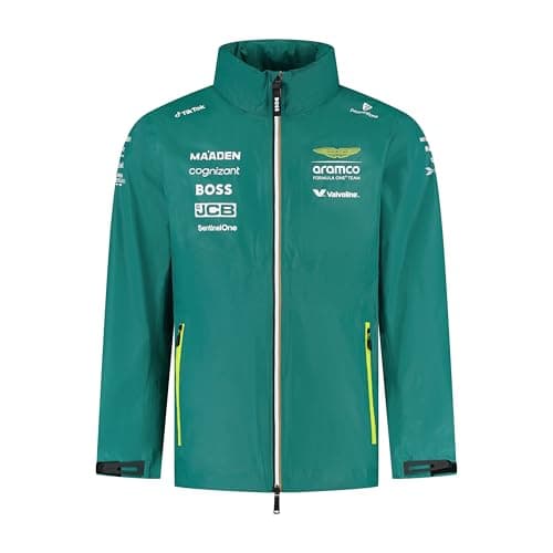 Image of Aston Martin F1 2025 Team Rain Jacket Green - Size: 3XL