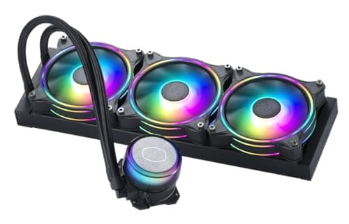Image of Cooler Master MasterLiquid ML360 Illusion CPU Liquid Cooler - AIO Water Cooling System, 3rd Gen Pump, 3 x 120mm ARGB Halo Fans, 360mm Radiator, ARGB Controller Included - AMD and Intel Compatible