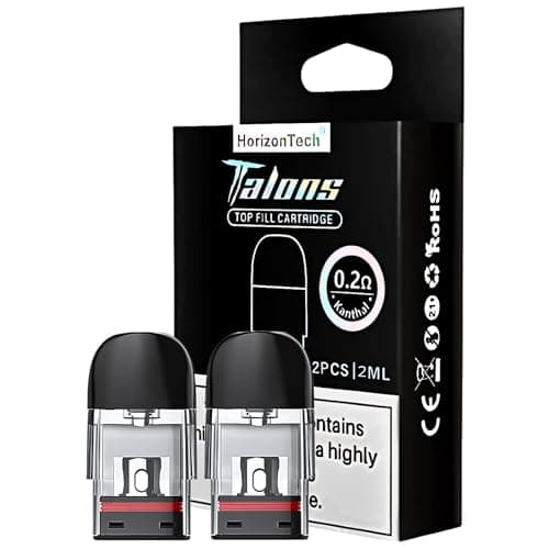 Image of HORIZONTECH Talons 3 Replacement Pod [0.2 ohm | 40w - Kan thal] 2 Pack - Sub Ohm Pod, Top Fill, RDTL Vaping, Leak-Proof Design, No Nicotine