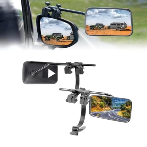 Image of Towing Side Mirror Extenders, Universal Towing Mirrors Clip-on Towing Mirrors, Truck Mirror Extensions, Towing Mirrors for Trailer, Convex Towing Mirror Extenders