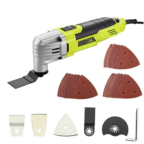 Image of DEWINNER Oscillating Tools, 6 Variable Speeds 0-23000RPM Multi-Tool 300W, Accessories with Multi-Function Attachment Blades