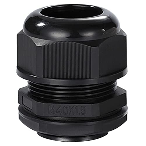 Image of Meccion M40 Cable Gland 5 Pack IP68 Waterproof Nylon Cable Connectors with Locknut and Washer, Suitable for 24mm - 32mm Cables