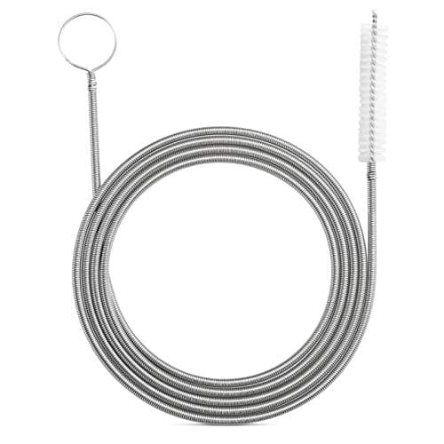 Image of Flexible Feeding Tube Cleaning Brush Slim Drain Hole Cleaning Tool Hose Pipe Cleaning Brush White