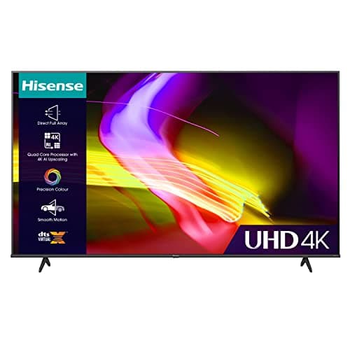 Image of Hisense 55 Inch UHD VIDAA Smart TV 55E6KTUK - Dolby Vision, Pixel Tuning, Voice Remote, Share to TV, and Youtube, Freeview Play, Netflix and Disney (2023 Model), Operating System VIDAA