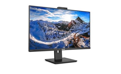 Image of Philips 326P1H, 32 inch QHD Monitor, 75Hz, 4ms, IPS, USB-C Dock, Webcam, Speakers, Height adjust, 3840 x 2160, 350 cd/m² , HDMI, DisplayPort, USB-C, USB 3.1