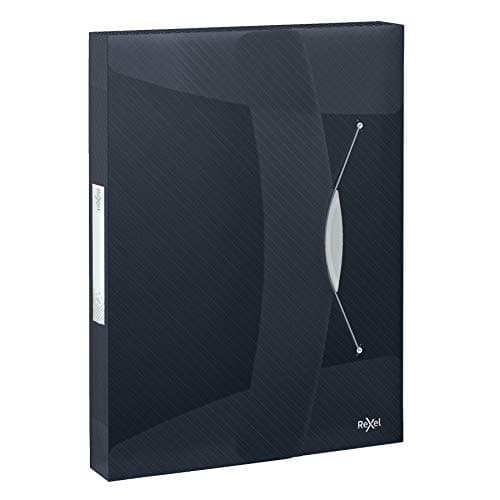 Image of Rexel Choices, 2115669, Translucent Box File, A4, 350 Sheet Capacity, Black
