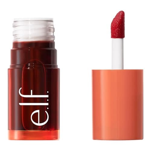 Image of e.l.f. Sheer For It Blush Tint, Multi-Use, Long-Lasting Lip & Cheek Make-up, Creates a Natural Flush Finish, Vegan & Cruelty-Free, Orange Crush