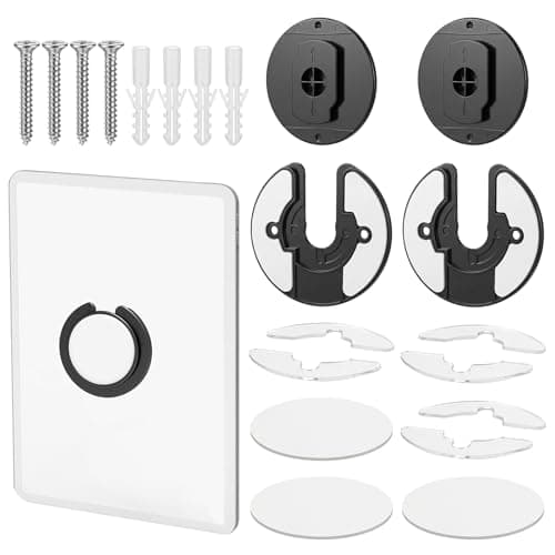 Image of Gsbnjuy 2 Pcs Tablet Wall Mount Holder 90 Degrees Wall Bracket Adjustable Rotating Walls Mount Tablet Holder Space-Saving Holders for Walls Compatible with Most Tablets Smartphone Devices and More